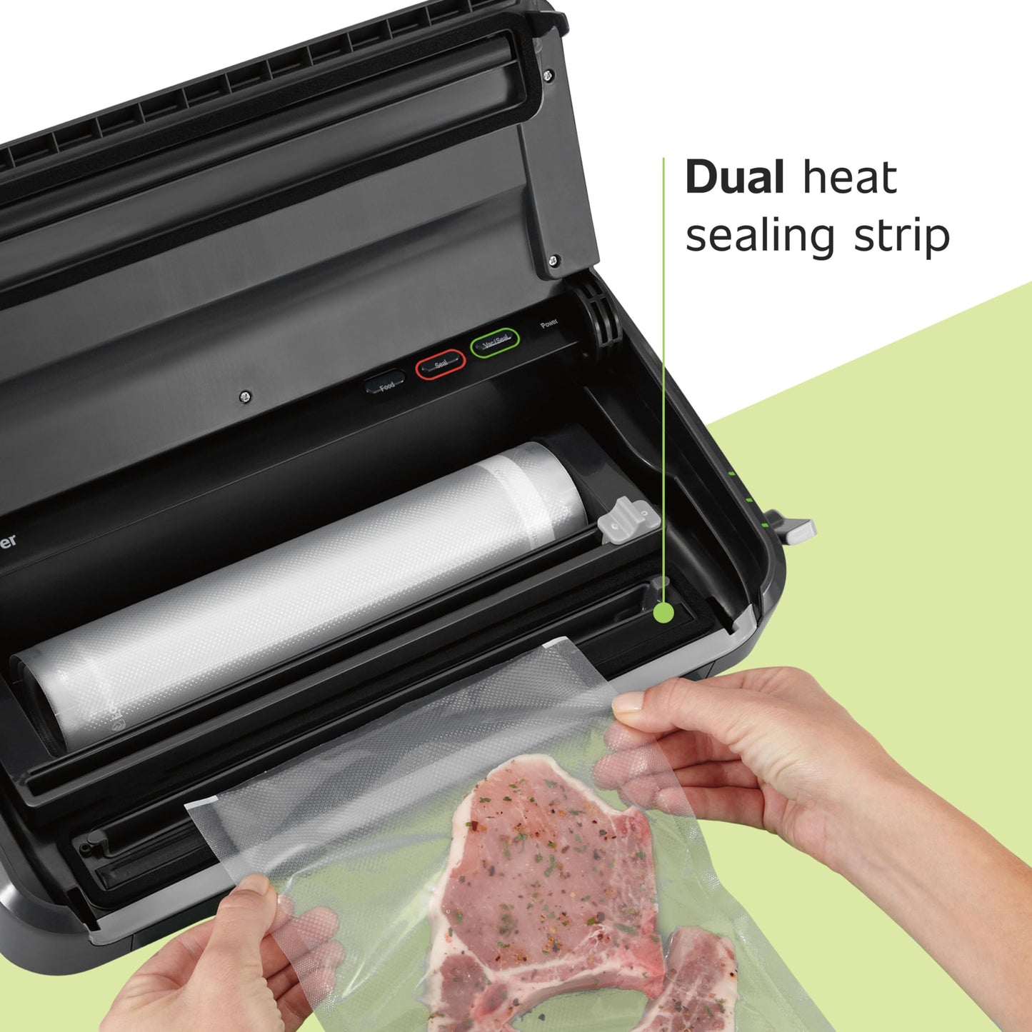 FoodSaver Vacuum Sealer Machine with Automatic Bag Detection, Sealer Bags and Roll, and Handheld Vacuum Sealer for Airtight Food Storage and Sous Vide, Black & Bottle Stoppers, 3 Pack