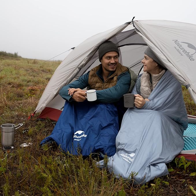 Naturehike Ultralight Sleeping Bag - Envelope Lightweight Portable, Waterproof, Comfort with Compression Sack - Great for 3 Season Traveling, Camping, Hiking
