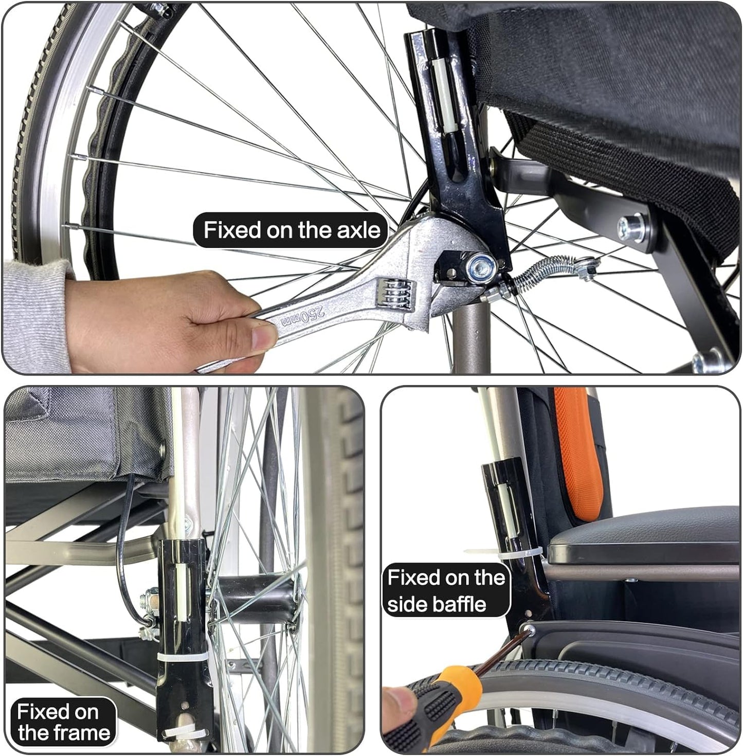 RAXCONN Wheelchair Safety Flag, Bicycle Safety Flag, Polyester Full Color Tear Resistant Waterproof Yellow with Reflective Flag, Bike Flag with Heavy Duty Fiberglass Poles for Safety 6 Feet Adjustable Height