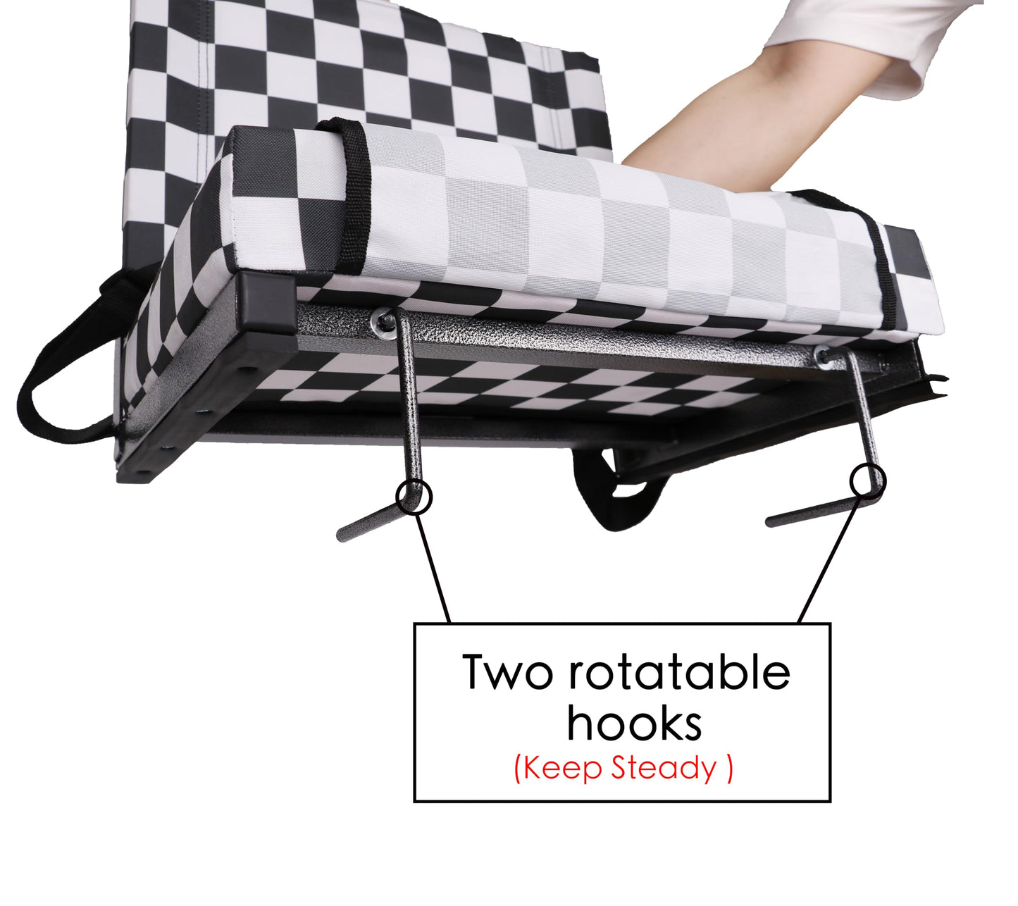 SPORT BEATS Stadium Seats with Back Support Bleacher Chairs with Back and Cushion Thick Padded Bleacher Seats Includes Shoulder Strap