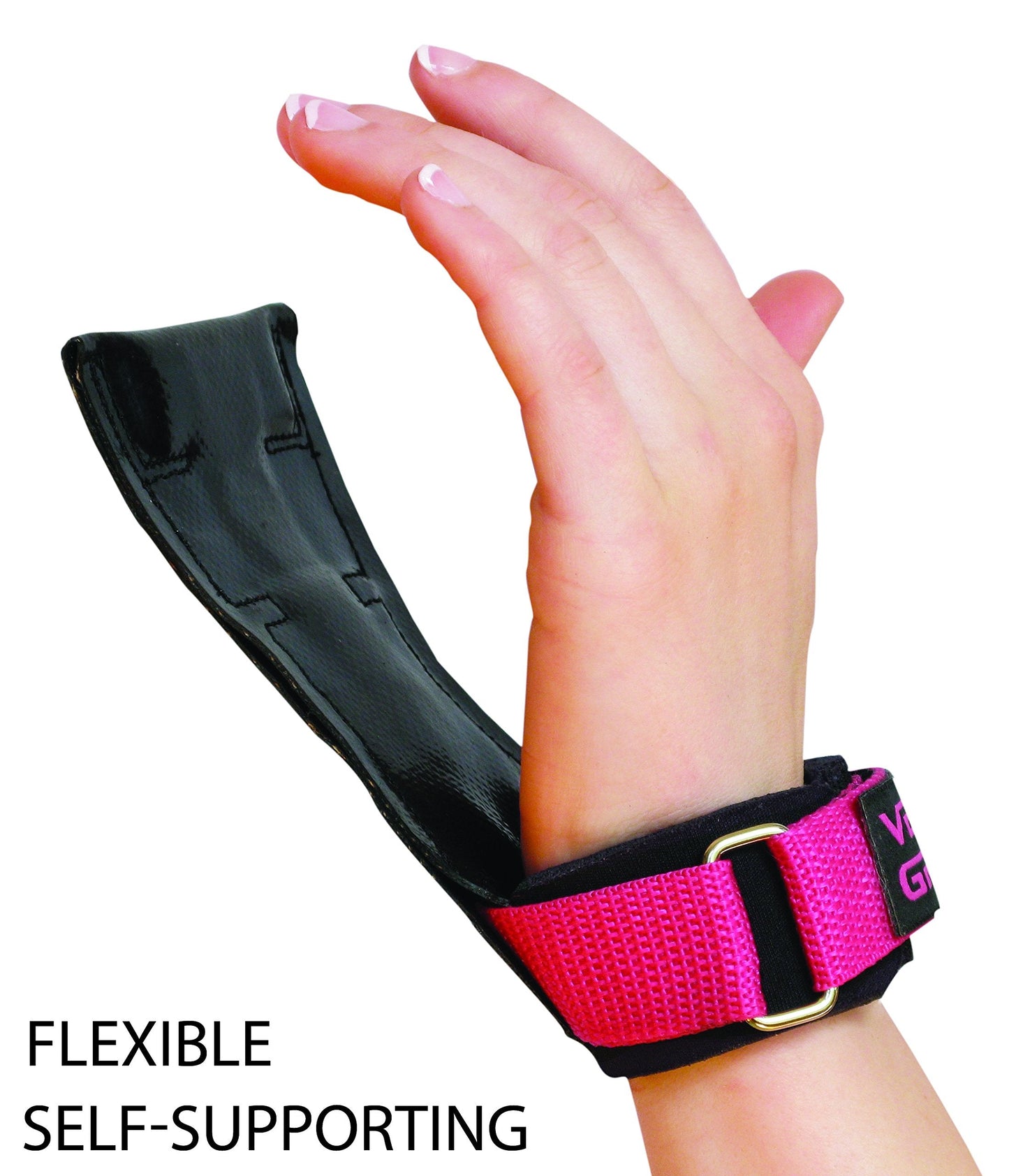 Versa Gripps® Fit, Made in the USA, Wrist Straps for Weightlifting Alternative, the Best Training Accessory, Pink, XS