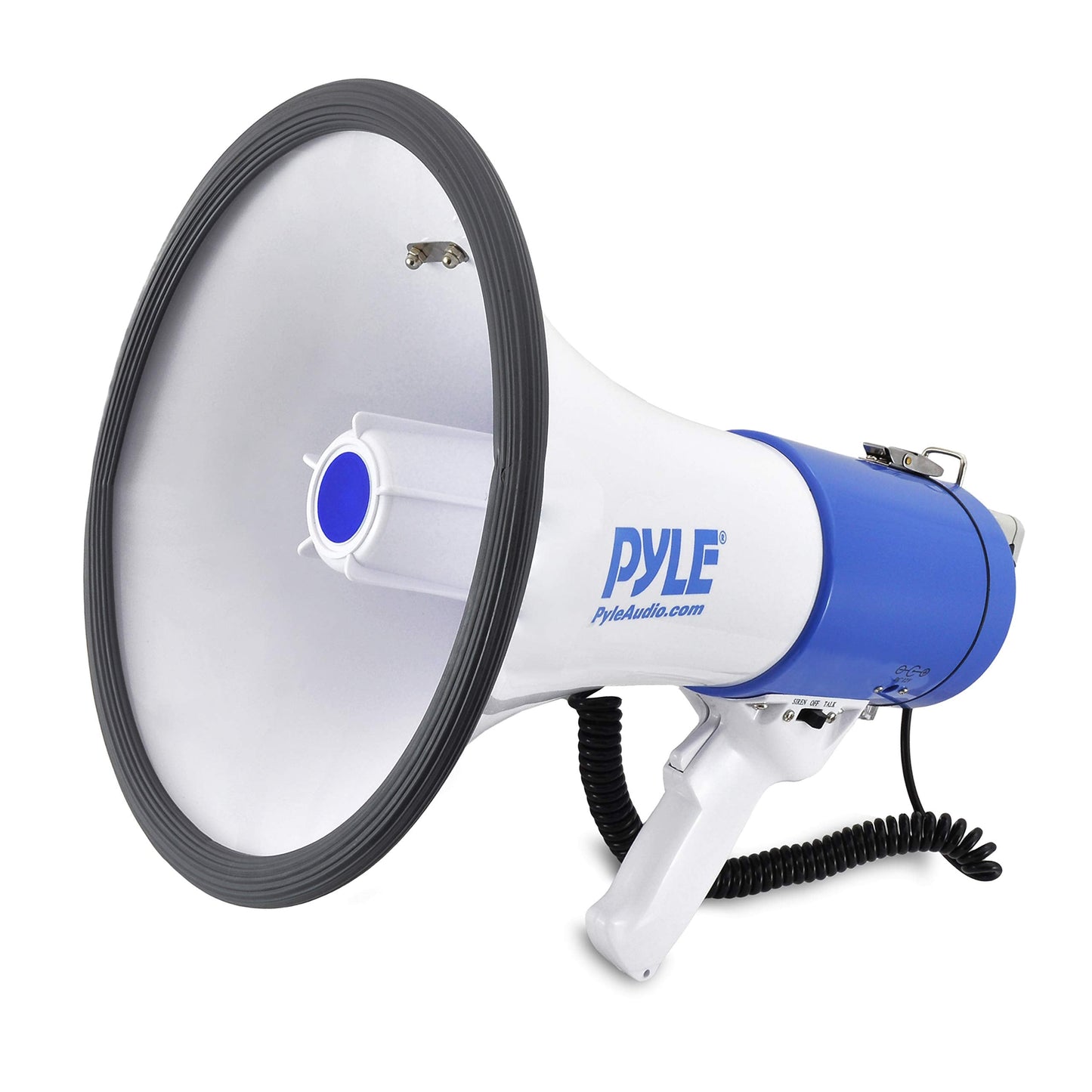 PYLE Portable Megaphone Speaker PA Bullhorn - Built-in Siren & Megaphone Speaker PA Bullhorn - 20 Watts & Adjustable Vol Control
