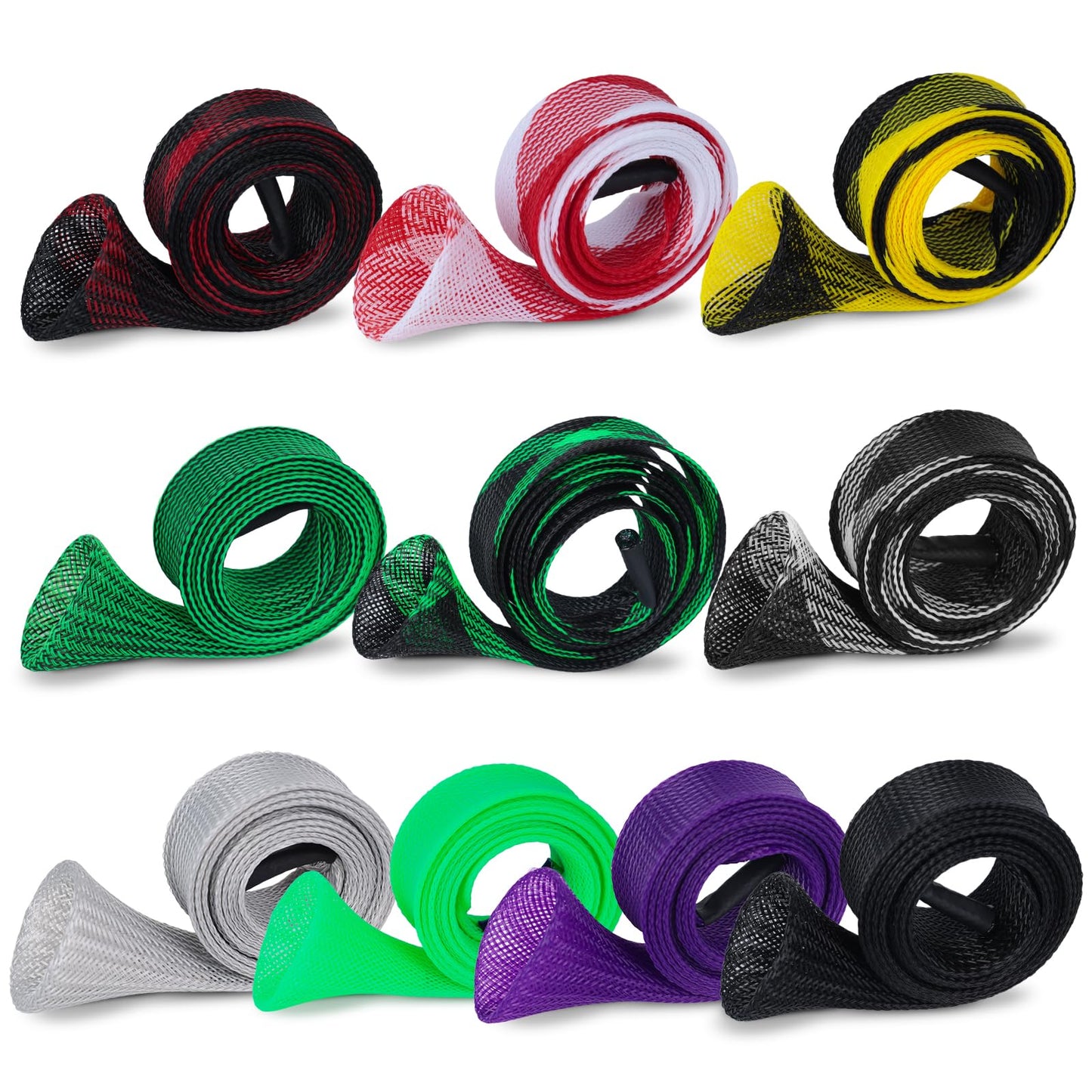 Koogel 4PCS Fishing Pole Sleeves, Fishing Rod Socks Rod Cover for Spinning Fishing Rod Fly Fishing Rod Casting Fishing Rod