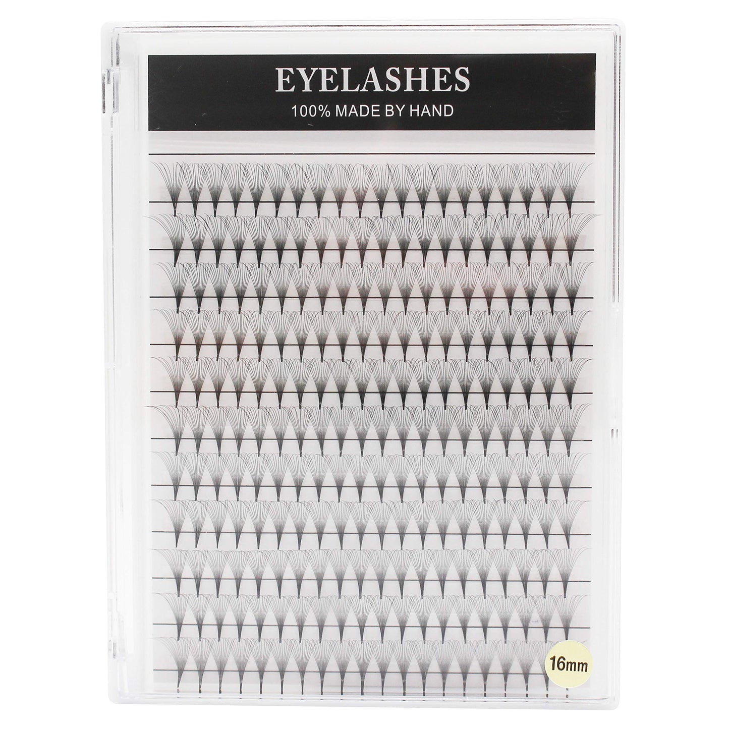 Dedila 10Rows-220pcs Pro Grafting12D Natural Long Premade Fans Eye Lashes Soft and Lightweight Beauty Individual False Eye Lashes Makeup Cluster Volume Eye Lashes Extensions 10-16mm to Choose (14mm)