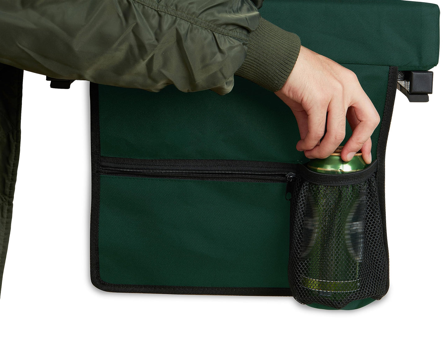SPORT BEATS Stadium Seat for Bleachers with Back Support and Cushion Includes Shoulder Strap and Cup Holder