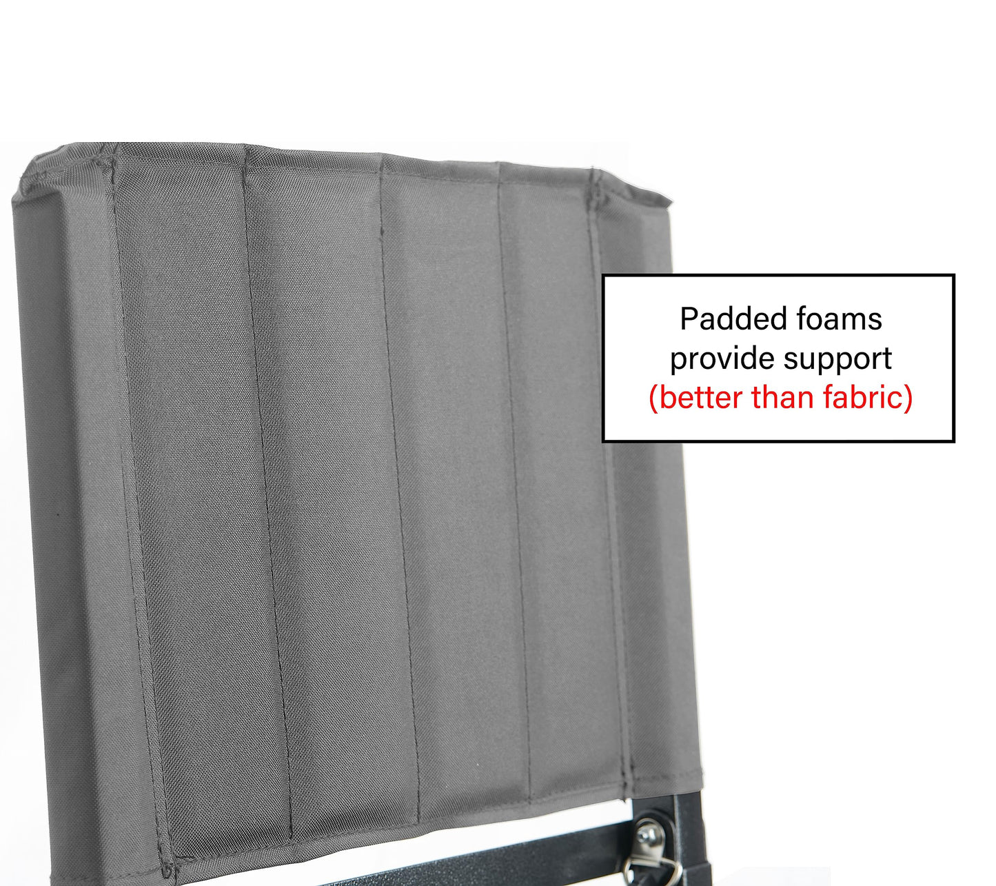 SPORT BEATS Stadium Seat for Bleachers with Back Support and Cushion Includes Shoulder Strap and Cup Holder