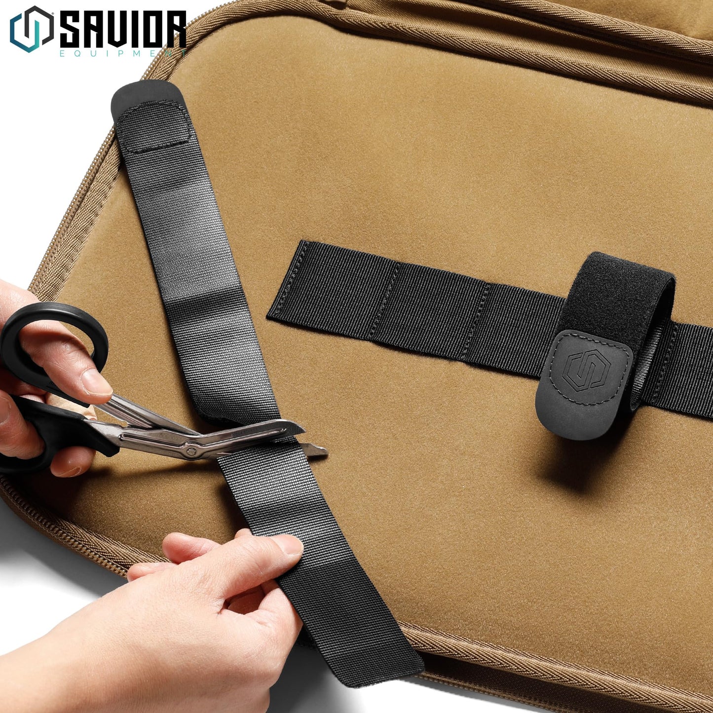 Savior Equipment Specialist Single Long Gun Bag Tactical Padded Soft Case w/Padded Handle Carrier, Adjustable Sling, Dual Lockable Zipper, 42 Inch FDE
