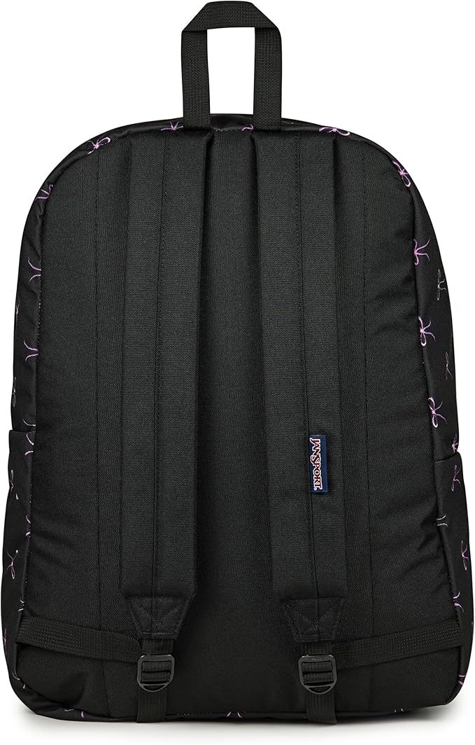 JanSport SuperBreak One Backpack - Durable, Lightweight Bookbag with 1 Main Compartment, Front Utility Pocket with Built-in Organizer - Premium Backpack, Bad Bows