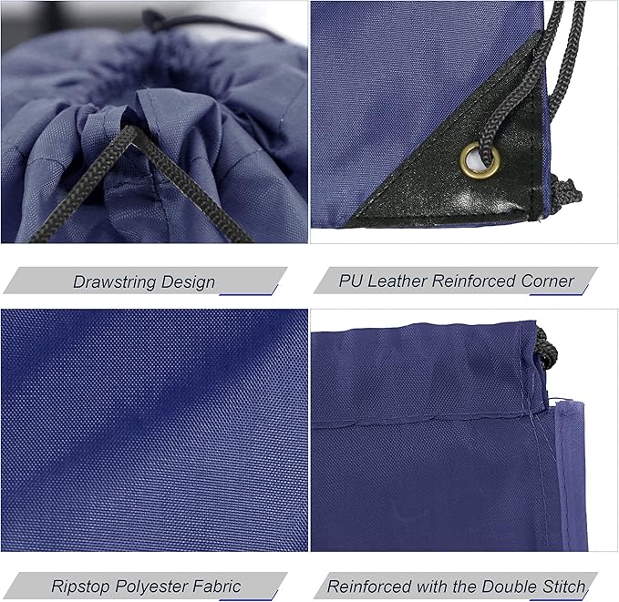 BeeGreen Drawstring Backpack Bags 20,30,50 Packs Reflective String Bags for Gym Sport Trip Cinch Sack DIY for Women Men