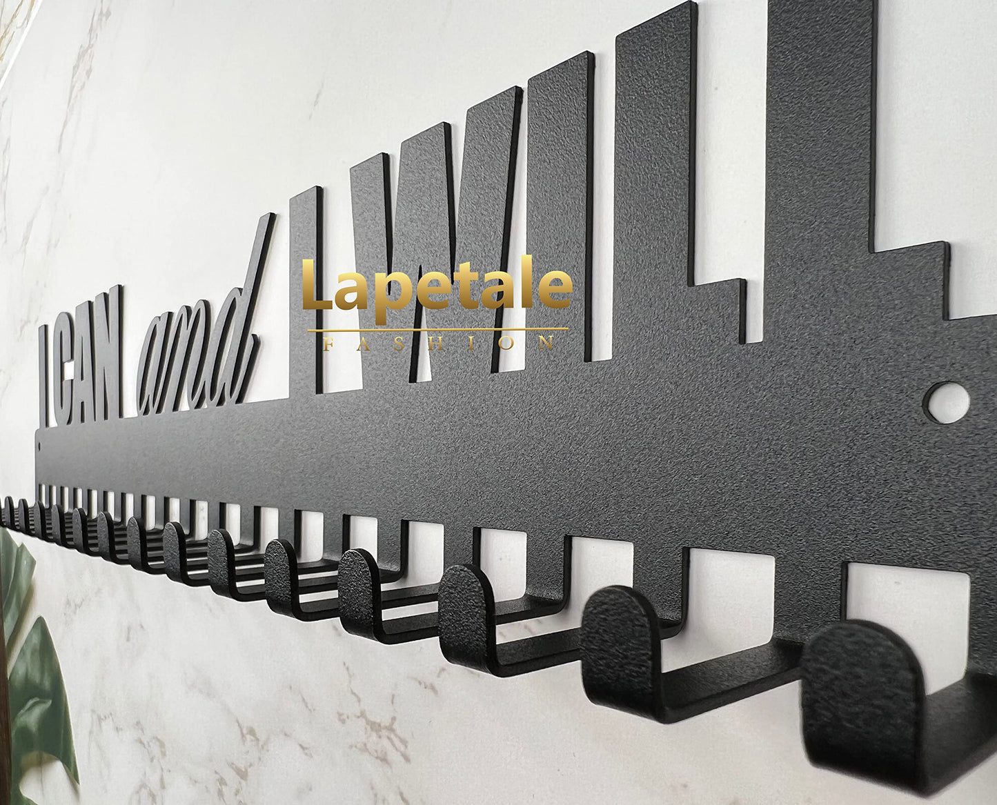 Lapetale Fashion Medal Rack for Runners,Medal Holder Display Hanger Rack Frame-Medal Holder for Runners,Marathon Medal Holder,Race Running Medal Holder,Medal Holders for Triathletes Easy Use