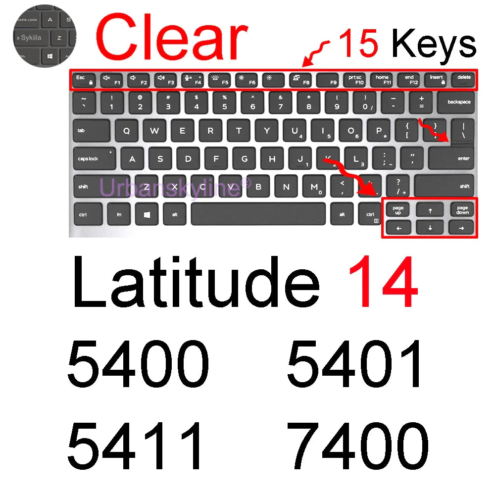 Dell Latitude 14" Keyboard Cover Skin