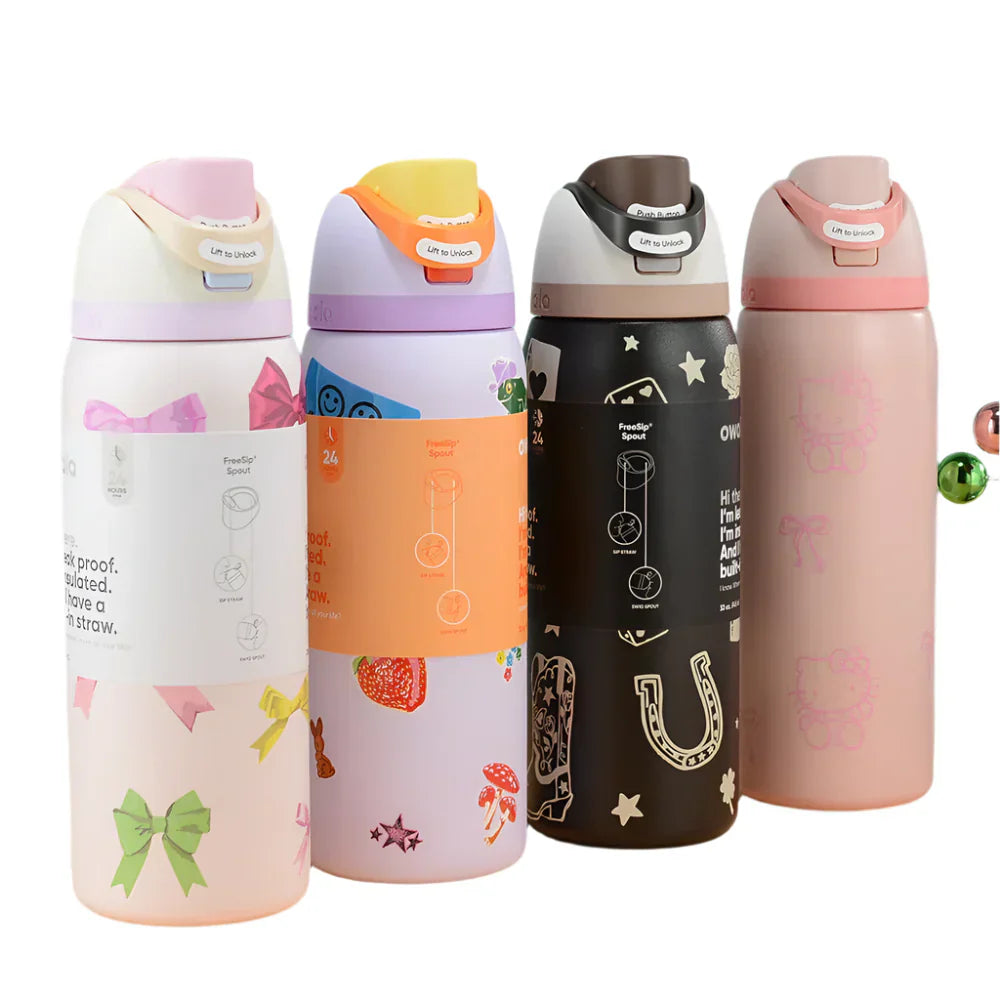 Owala Insulated Stainless Steel Free Sip Water Bottle - Girl Hood