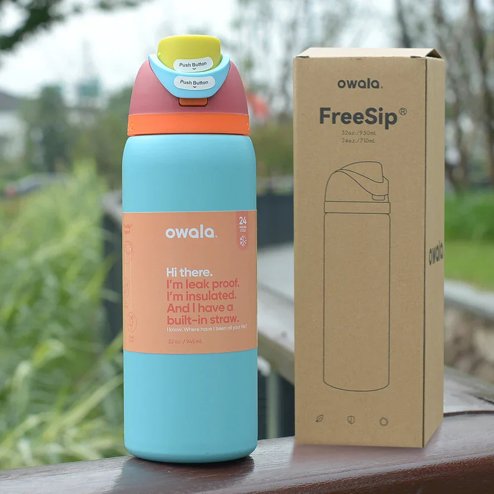 Owala Insulated Stainless Steel Sports Water Bottle 24Oz/32 Oz