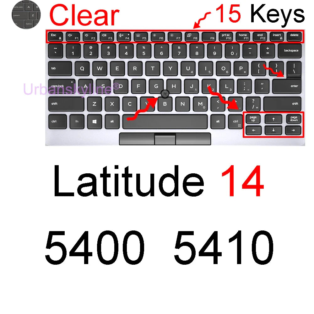 Dell Latitude 14" Keyboard Cover Skin