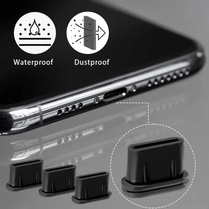Type-C Dust Plug Silicone Protector Cover