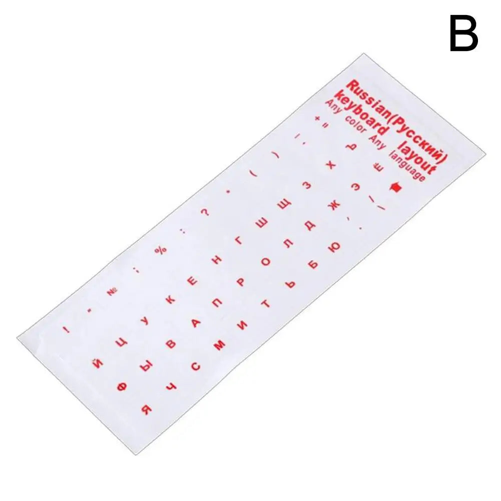 Clear Russian Keyboard Sticker Cover Film