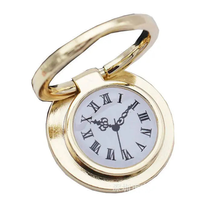Metal Clock Phone Ring Holder Stand