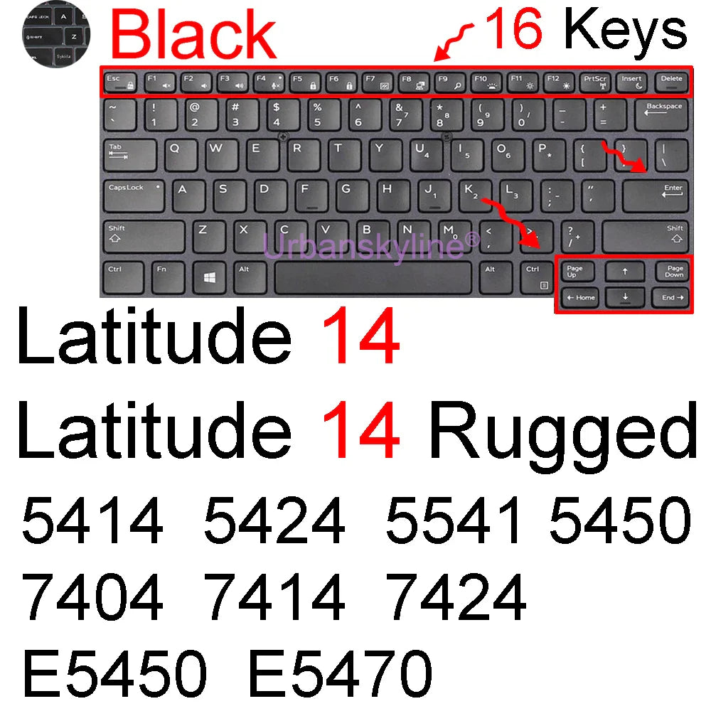 Dell Latitude 14" Keyboard Cover Skin