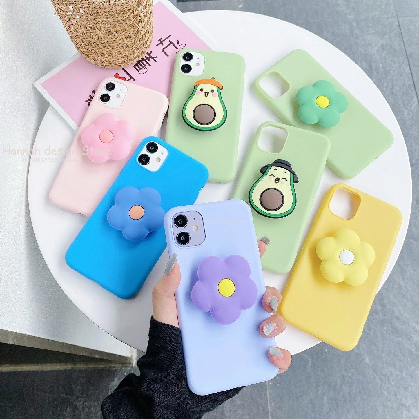 Cartoon Phone Grip Ring Stand Holder