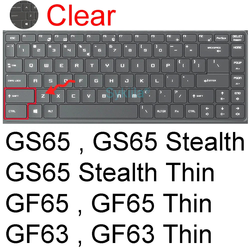 MSI GL Series Keyboard Cover Silicone