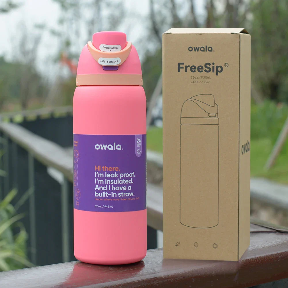 Owala Insulated Stainless Steel Sports Water Bottle 24Oz/32 Oz