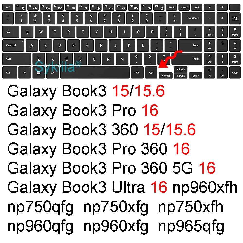 Samsung Galaxy Book Keyboard Cover Skin