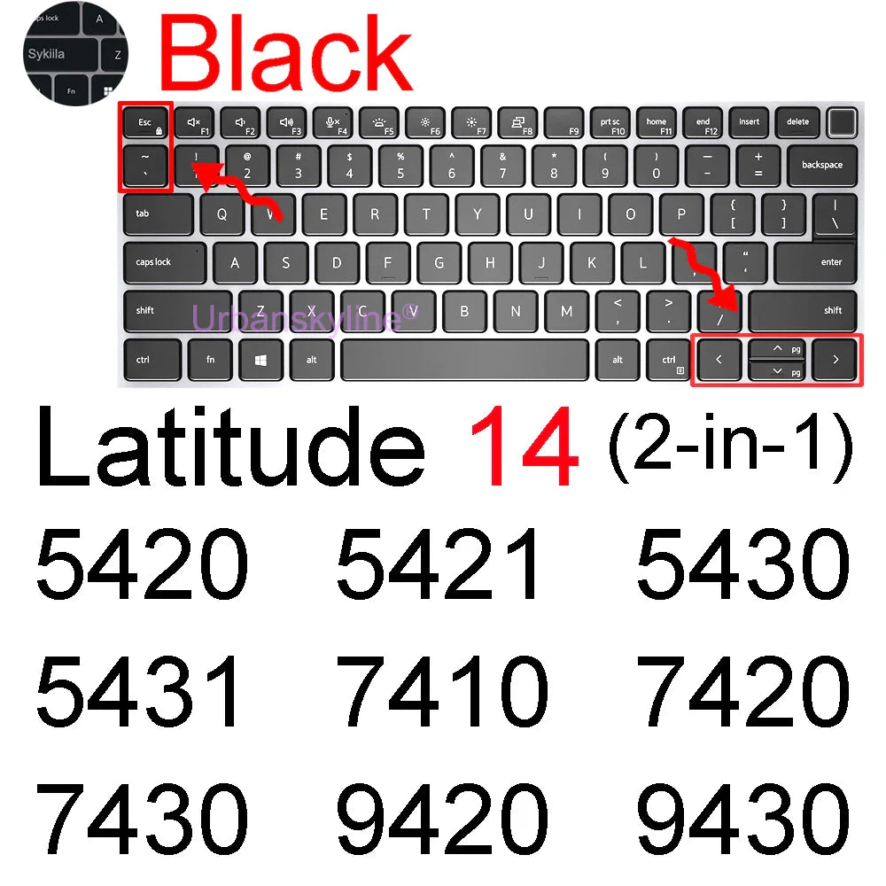 Dell Latitude 14" Keyboard Cover Skin