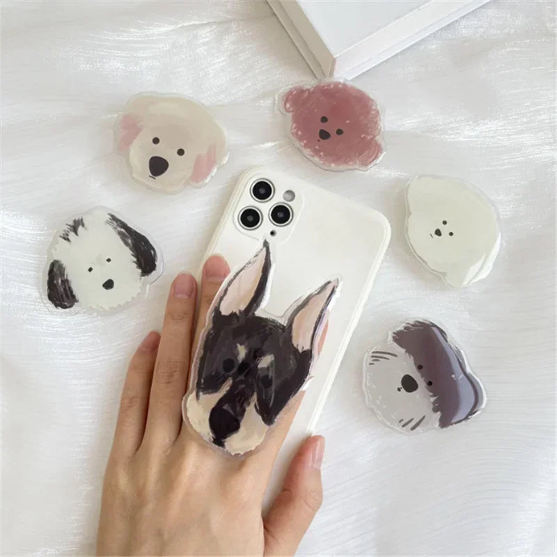 2pcs Cute Dog Phone Ring Holders
