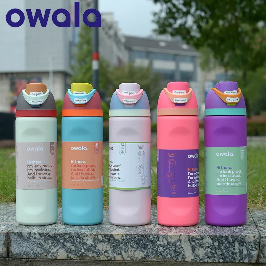 Owala Insulated Stainless Steel Water Bottle with Straw, 24Oz/32 Oz