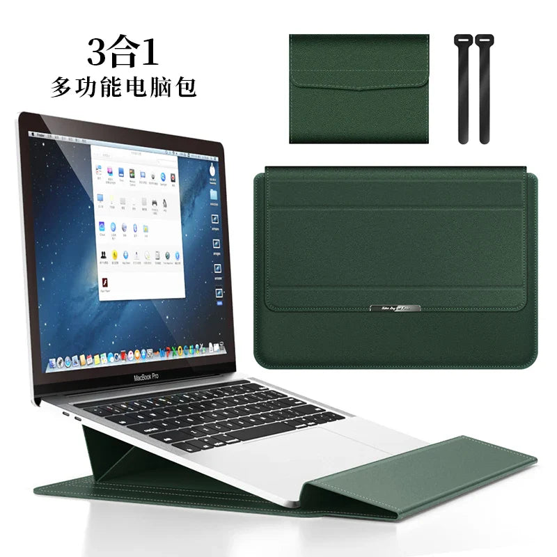 Magnetic Laptop Sleeve with Stand Holder