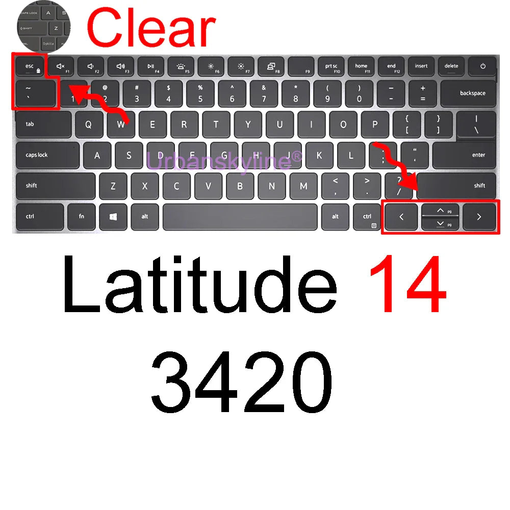 Dell Latitude 14" Keyboard Cover Skin