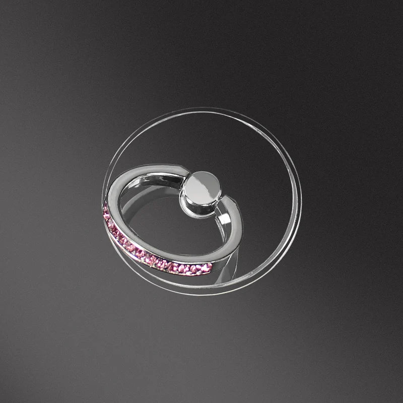 Transparent Diamond Phone Ring Holder Stand