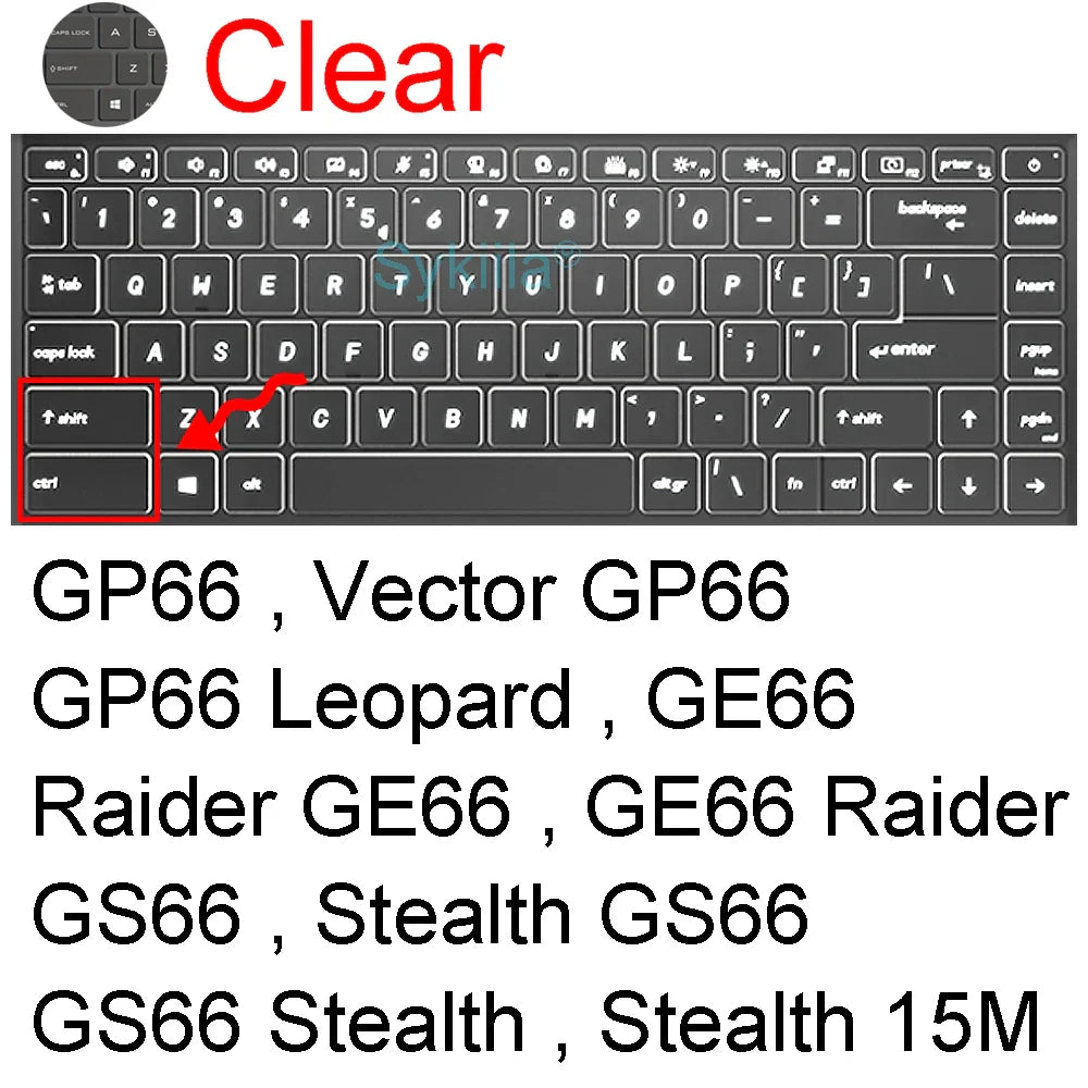 MSI GL Series Keyboard Cover Silicone