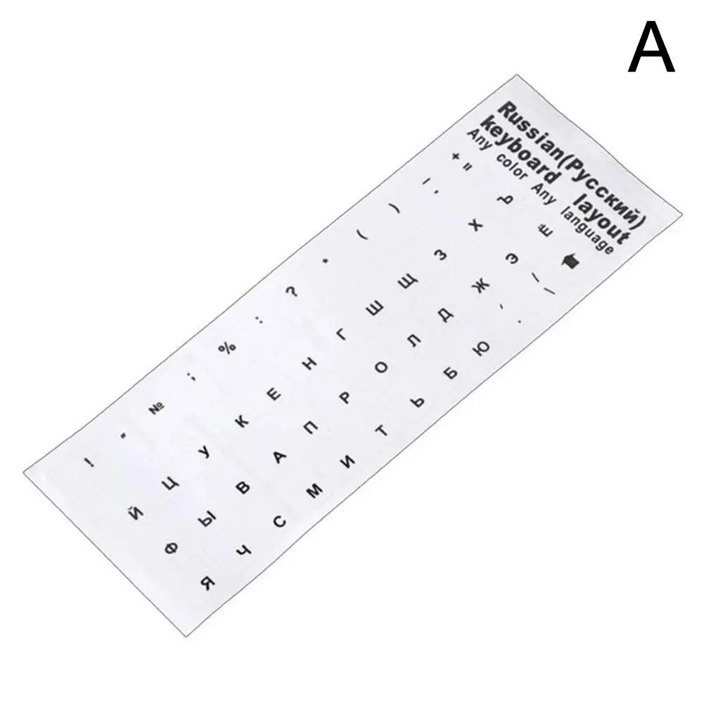 Clear Russian Keyboard Sticker Cover Film
