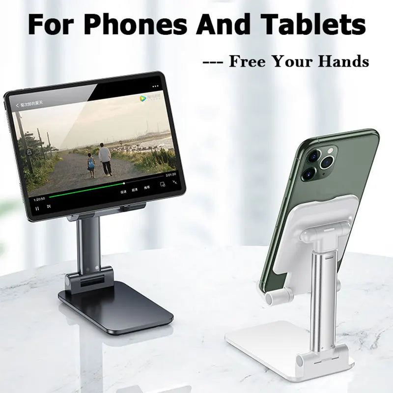 Adjustable Foldable Phone Stand with Silicone Pad