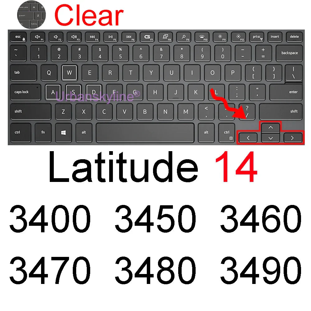 Dell Latitude 14" Keyboard Cover Skin