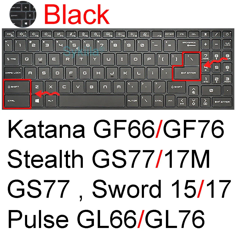 MSI GF65/GF63 Keyboard Silicone Cover
