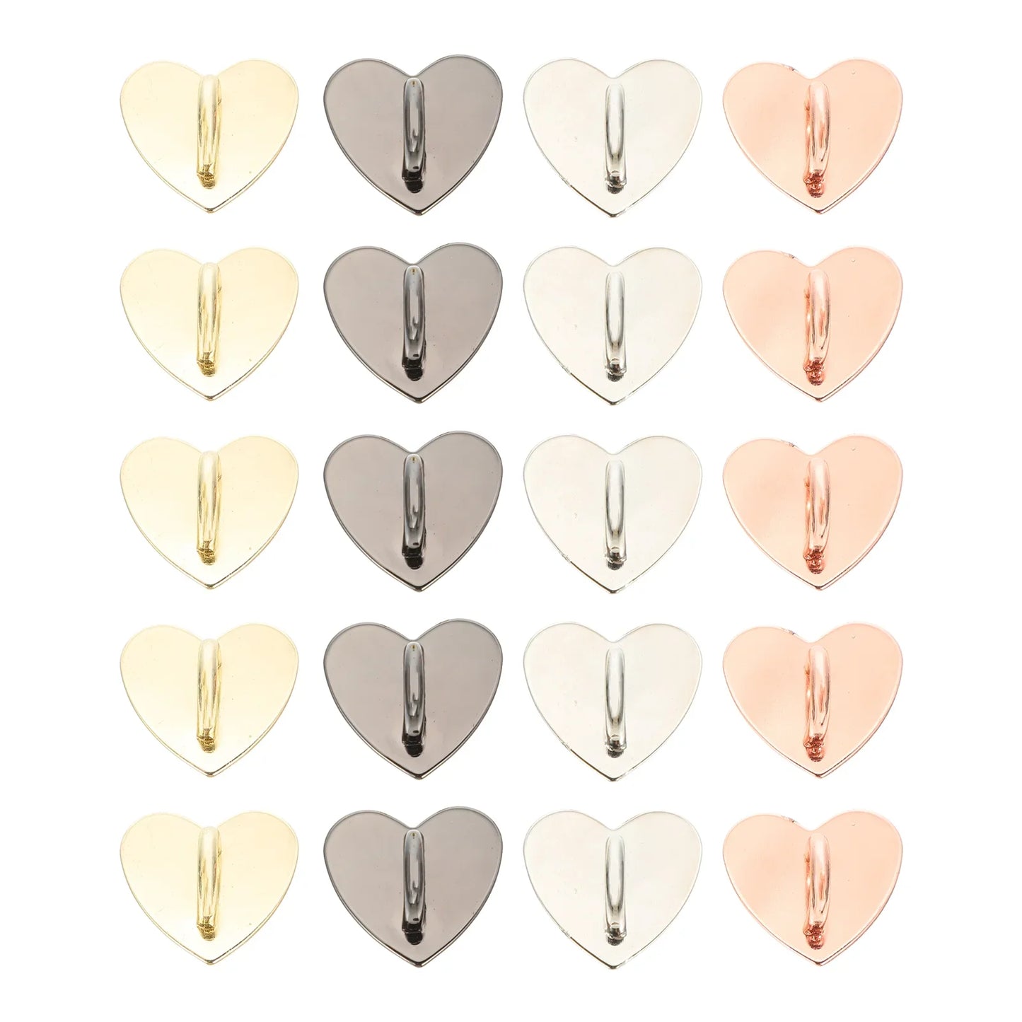20PCS Heart Shape Phone Strap Buckle