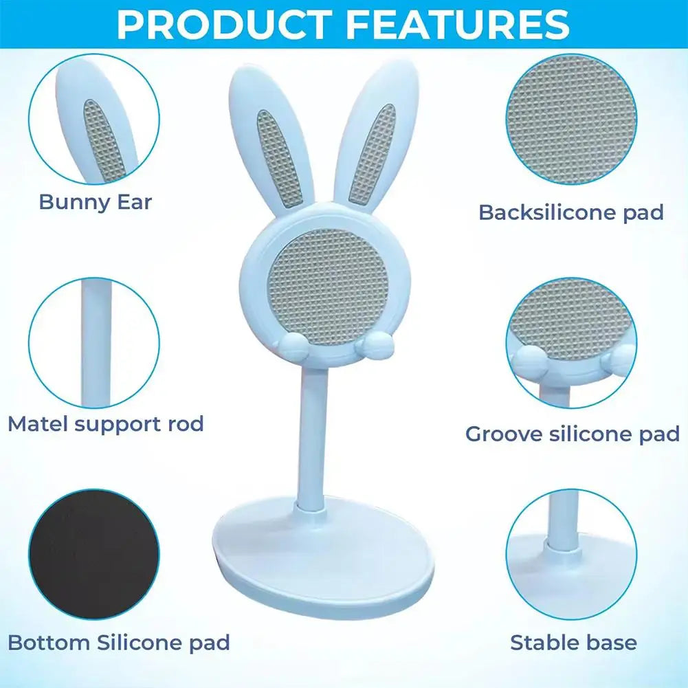 Adjustable Cute Rabbit Phone Holder
