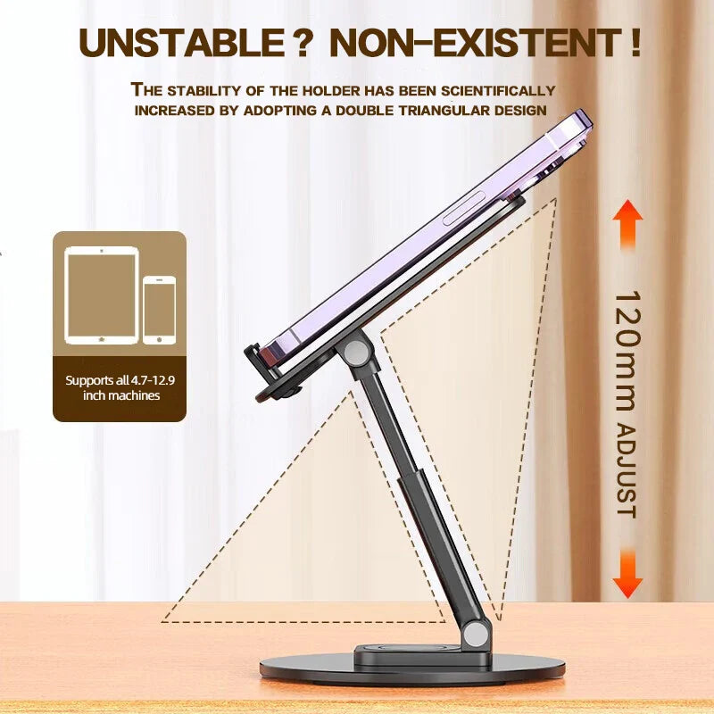 360° Rotating Adjustable Tablet Desk Stand