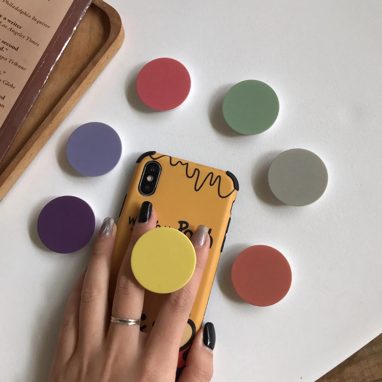 Finger Ring Holder Grip Stand