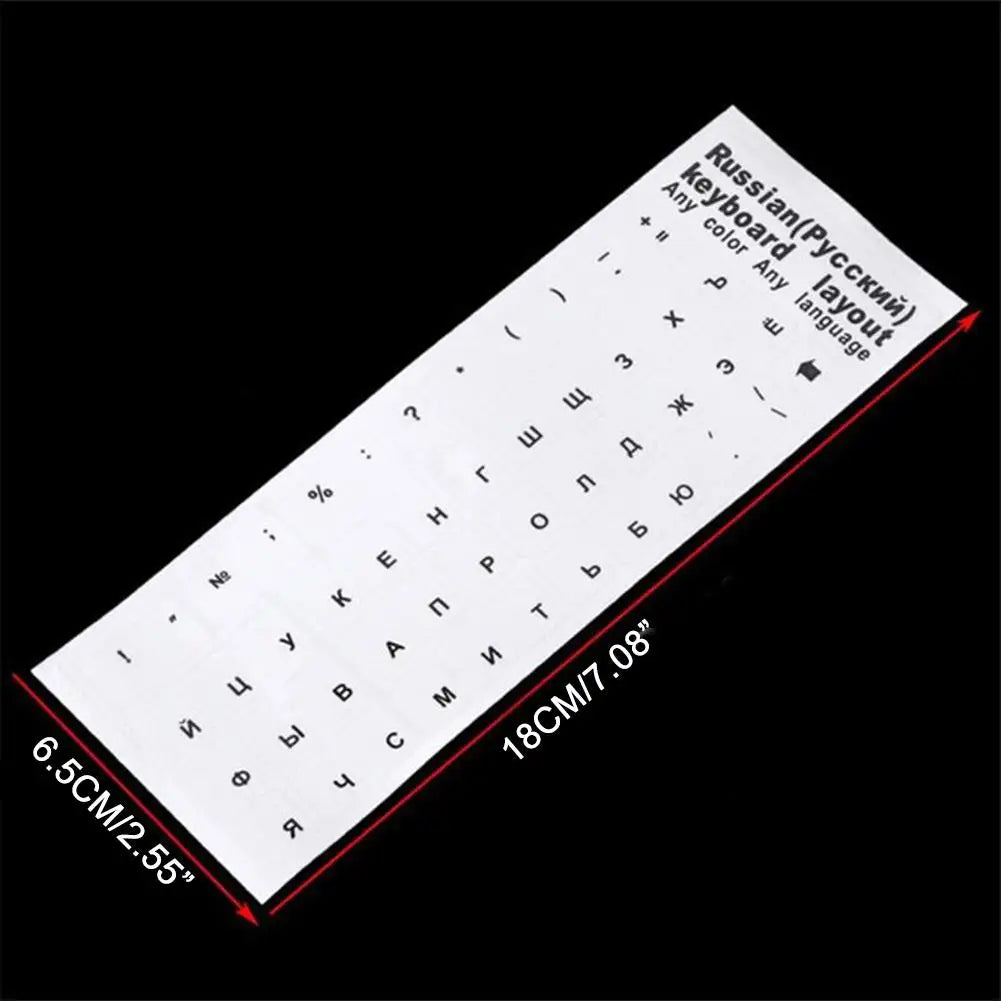 Clear Russian Keyboard Sticker Cover Film