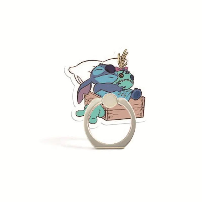 Cartoon Stitch Mickey Phone Ring Holder