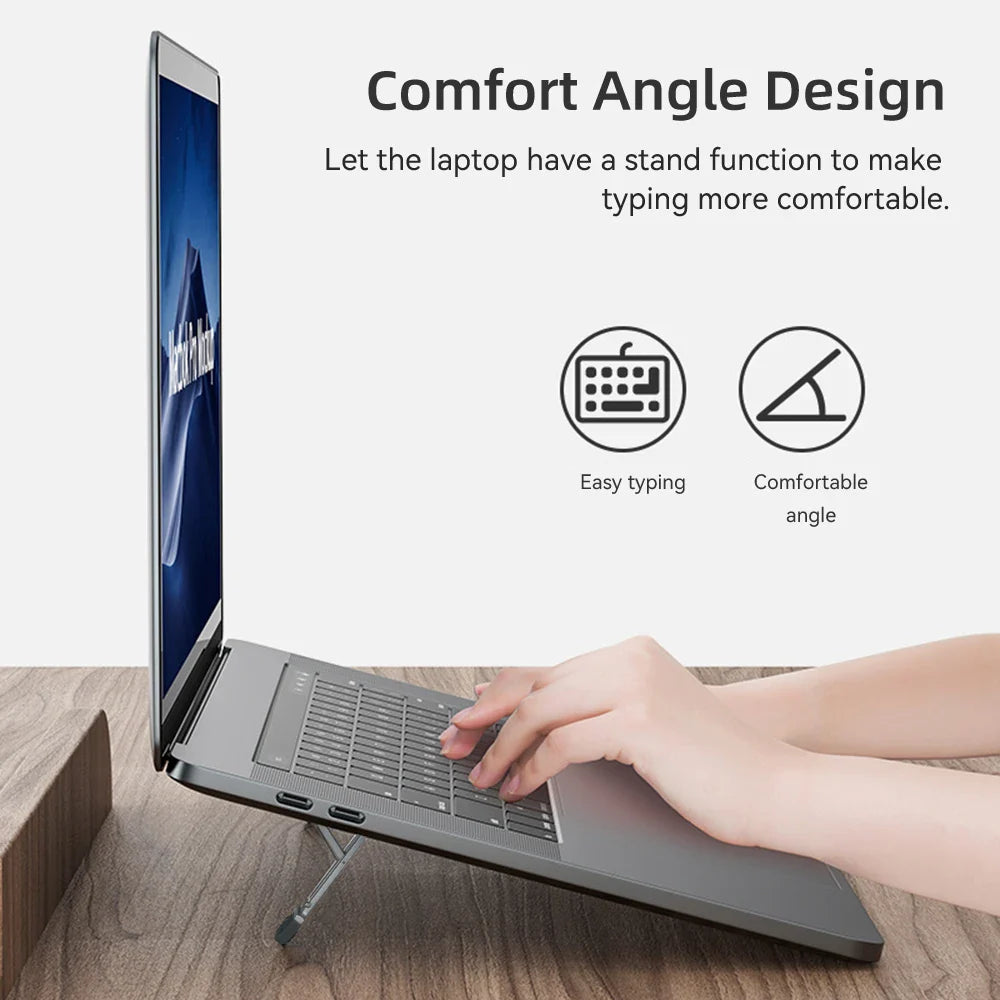 Mini Foldable Laptop Stand, Adjustable Holder