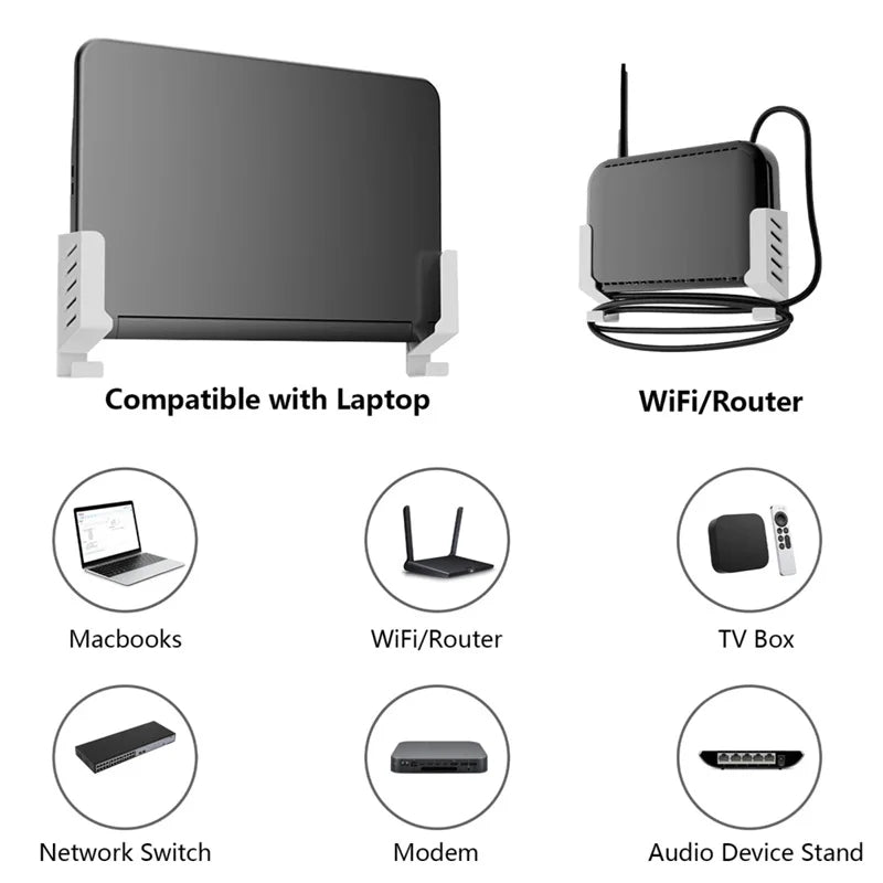 Wall-Mounted Laptop Tablet Holder Shelf