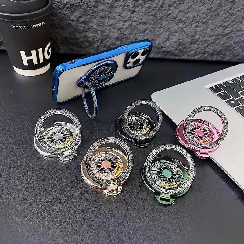 Cute Electroplating Gyroscope Ring Holder