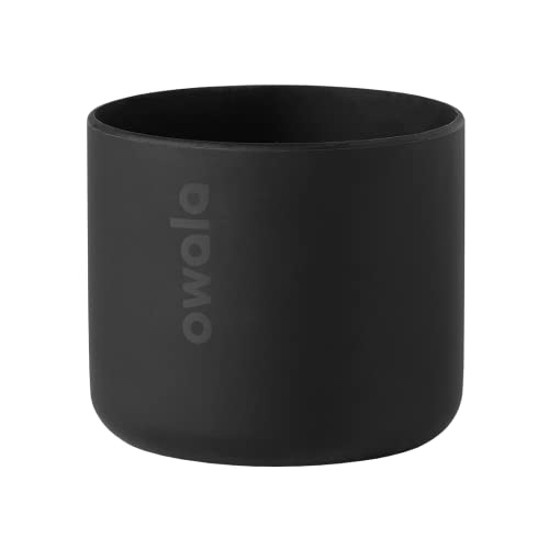 Owala Silicone Water Bottle Boot, Anti-Slip Protective Sleeve for Water Bottle, Protects FreeSip and Flip Stainless Steel Water Bottles, 40 Oz, Black