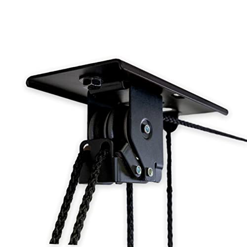 StoreYourBoard Cargo Box Ceiling Storage Hoist, Heavy Duty Holds 150 lbs, Rooftop Carrier Garage Pulley System, Fits 8-10 ft Tall Garage Ceilings