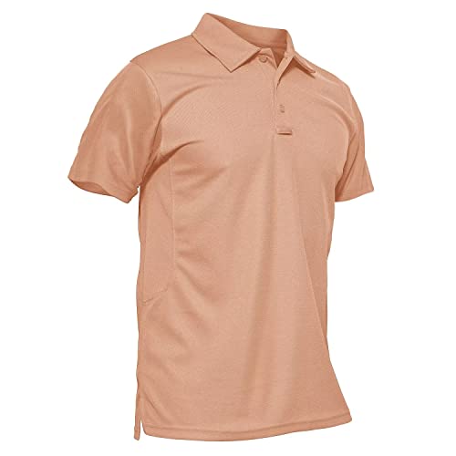 MAGCOMSEN Navy Blue Polo Shirts for Men T Shirts Short-Sleeve Hiking Shirts Hunting Shirt Tactical Shirts Navy M