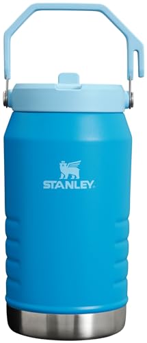 Stanley IceFlow Stainless Steel Tumbler - Vacuum Insulated Water Bottle for Home, Office or Car Reusable Cup with Straw Leak Resistant Flip Cold for 12 Hours or Iced for 2 Days, Azure, 64OZ